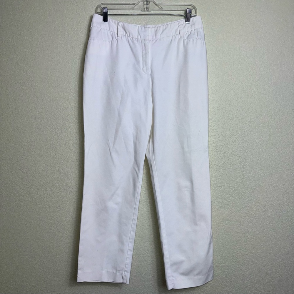 Dana Buchman Women's‎ Pant White Size 4 Cotton